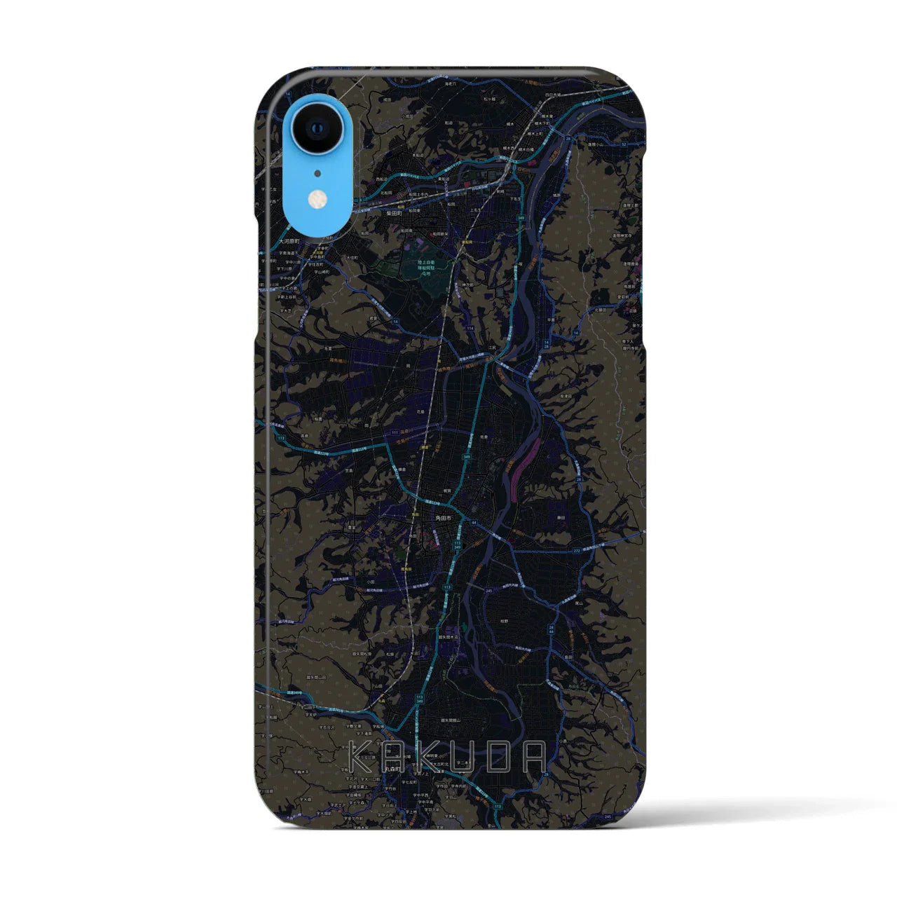 【角田(宮城県)】地図柄iPhoneケース(バックカバータイプ)