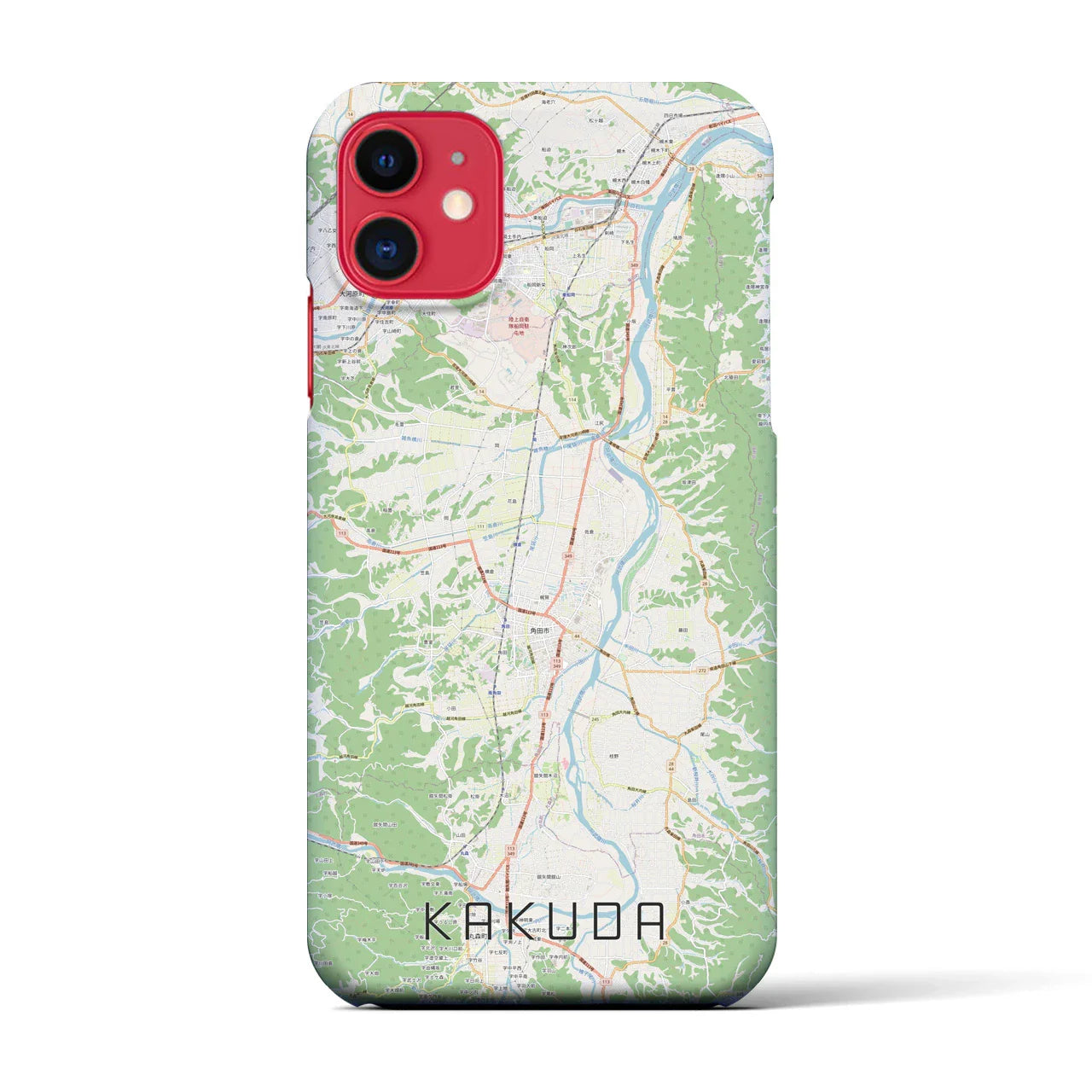 【角田(宮城県)】地図柄iPhoneケース(バックカバータイプ)