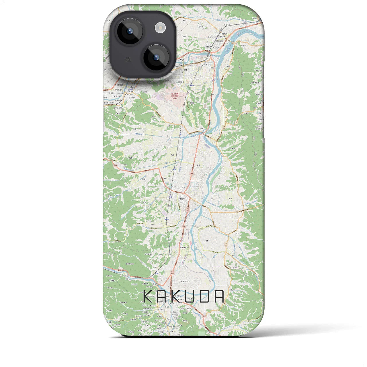 【角田(宮城県)】地図柄iPhoneケース(バックカバータイプ)