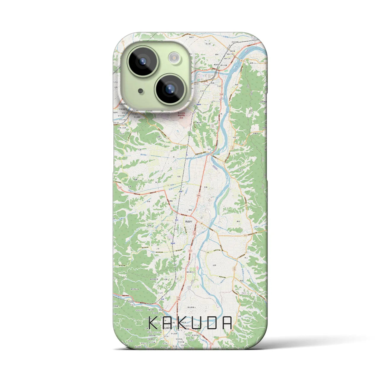 【角田(宮城県)】地図柄iPhoneケース(バックカバータイプ)