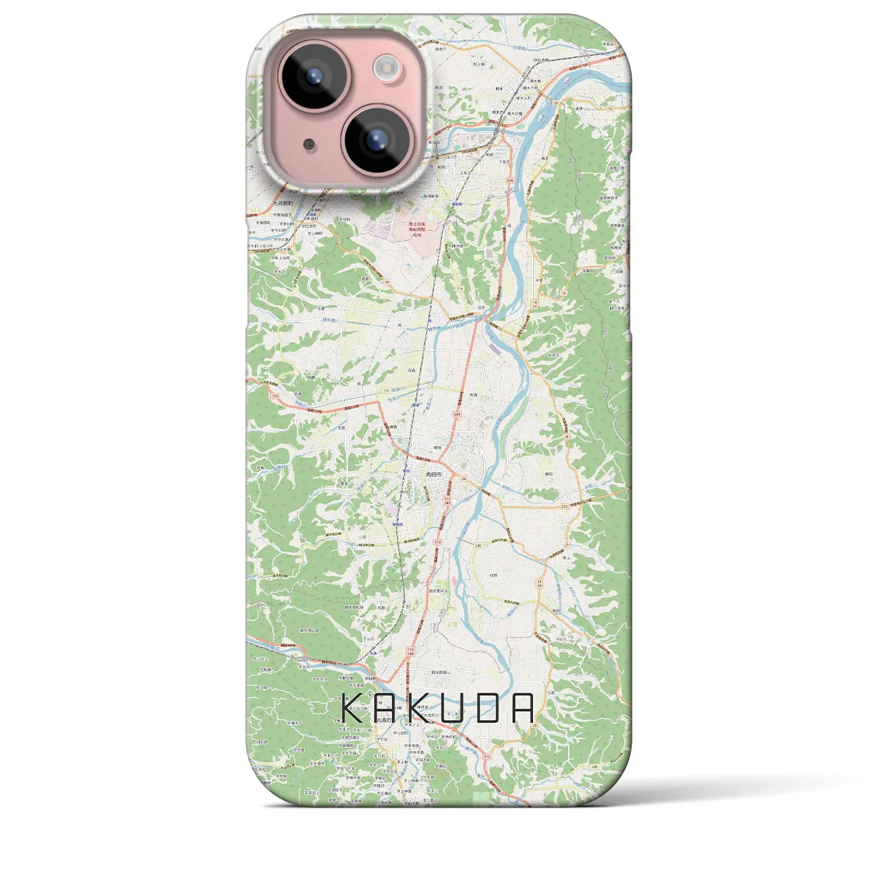 【角田(宮城県)】地図柄iPhoneケース(バックカバータイプ)