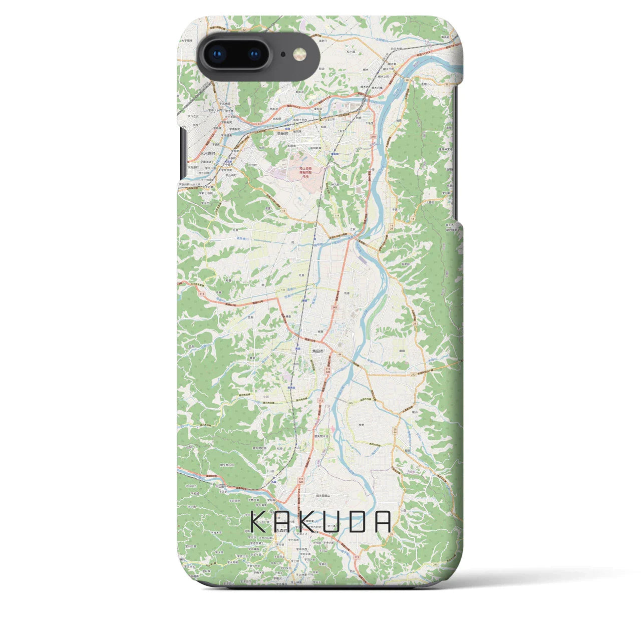 【角田(宮城県)】地図柄iPhoneケース(バックカバータイプ)