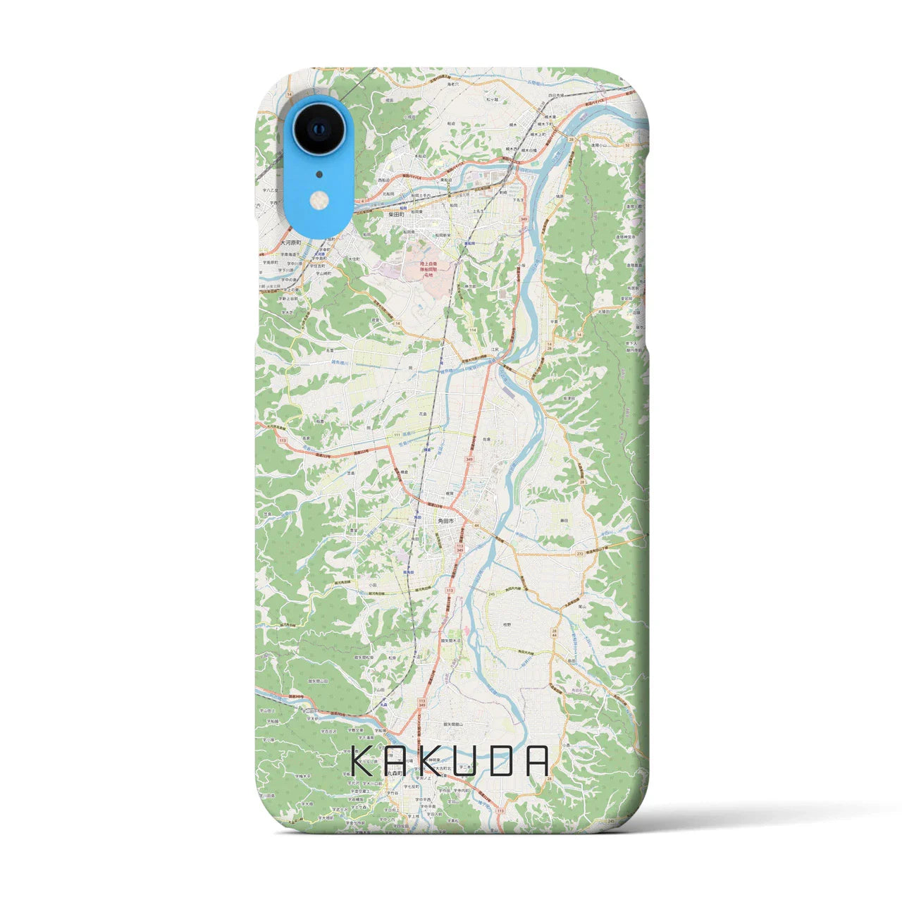 【角田(宮城県)】地図柄iPhoneケース(バックカバータイプ)