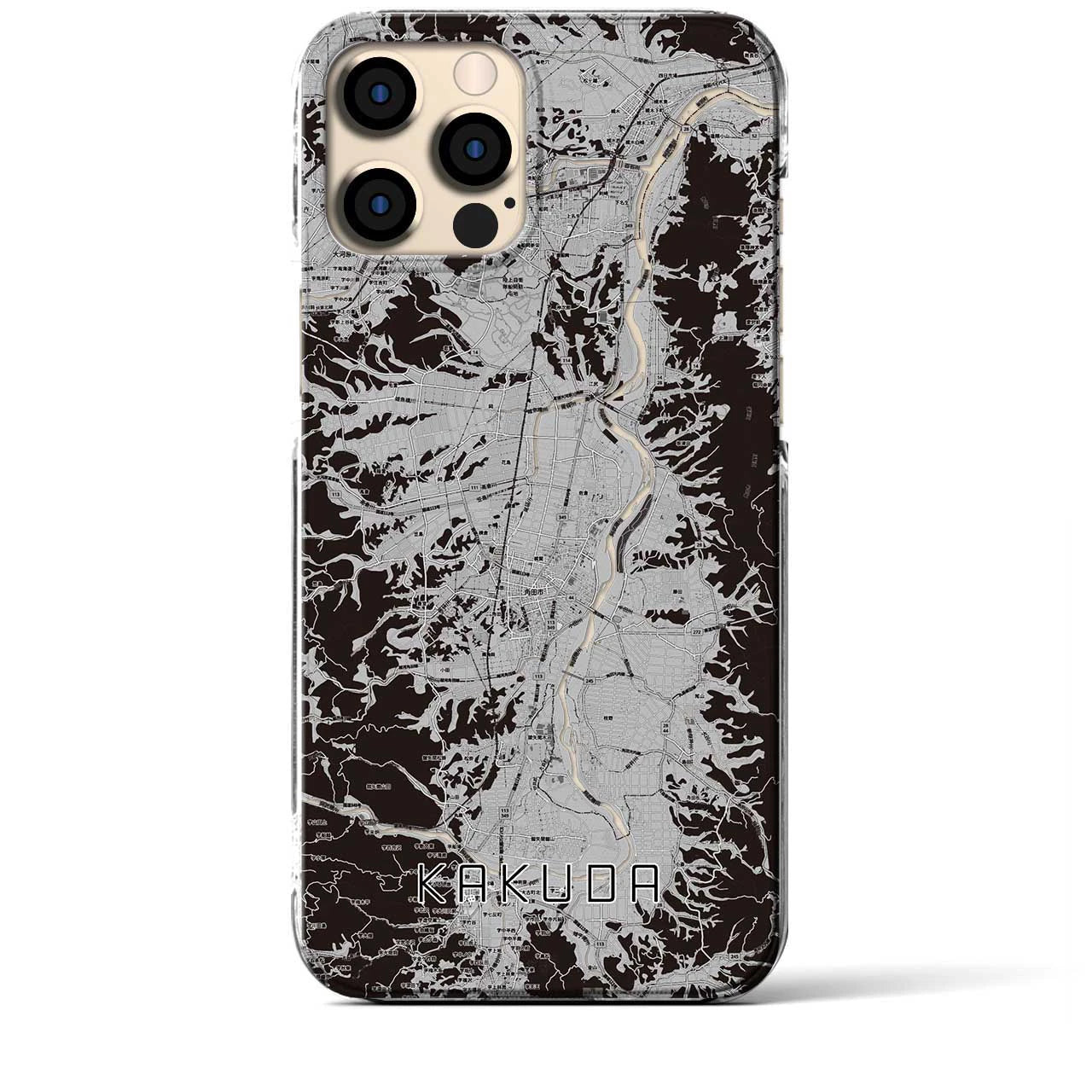 【角田(宮城県)】地図柄iPhoneケース(クリアタイプ)