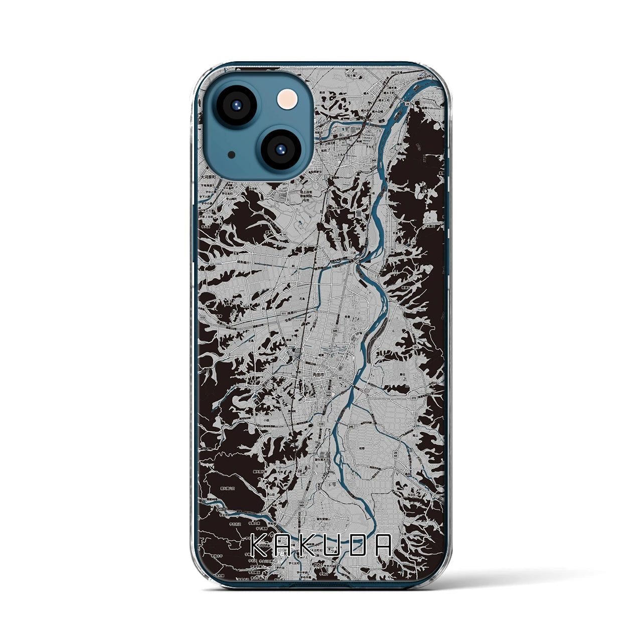 【角田(宮城県)】地図柄iPhoneケース(クリアタイプ)