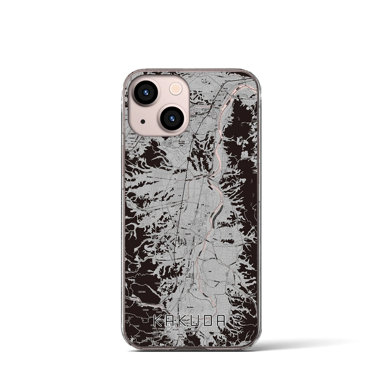 【角田(宮城県)】地図柄iPhoneケース(クリアタイプ)