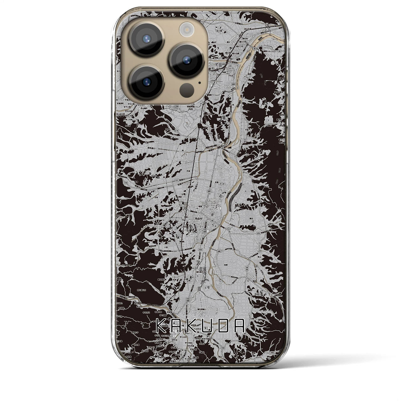 【角田(宮城県)】地図柄iPhoneケース(クリアタイプ)