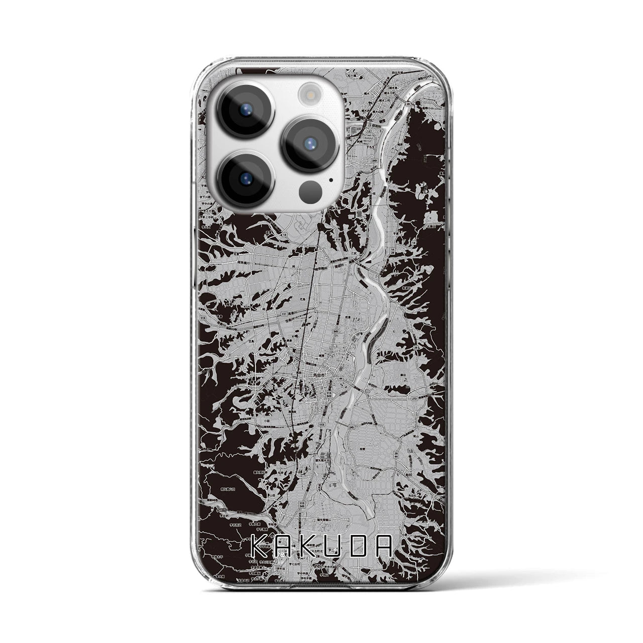 【角田(宮城県)】地図柄iPhoneケース(クリアタイプ)