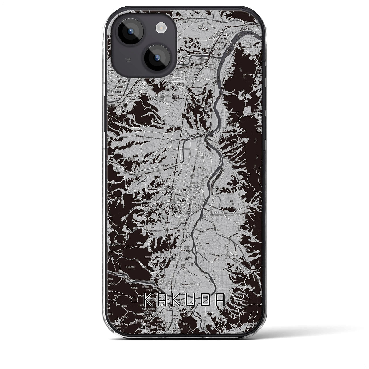 【角田(宮城県)】地図柄iPhoneケース(クリアタイプ)