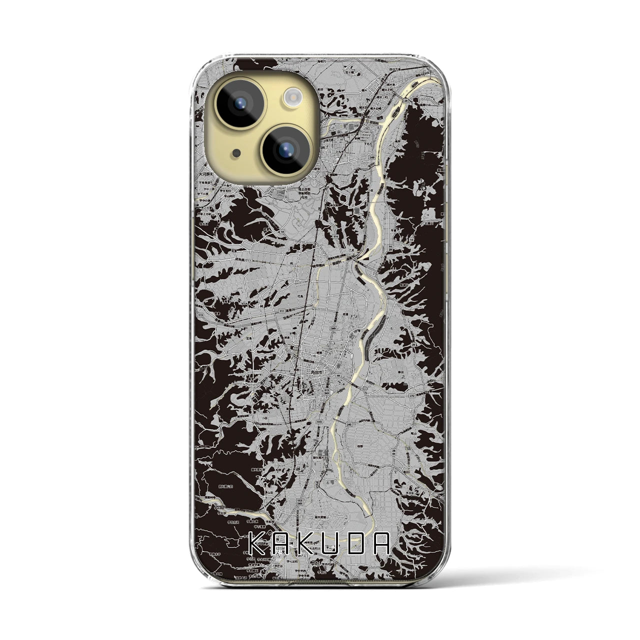 【角田(宮城県)】地図柄iPhoneケース(クリアタイプ)