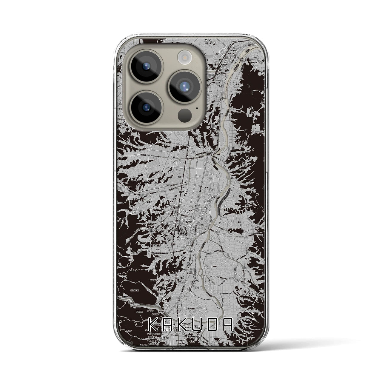 【角田(宮城県)】地図柄iPhoneケース(クリアタイプ)