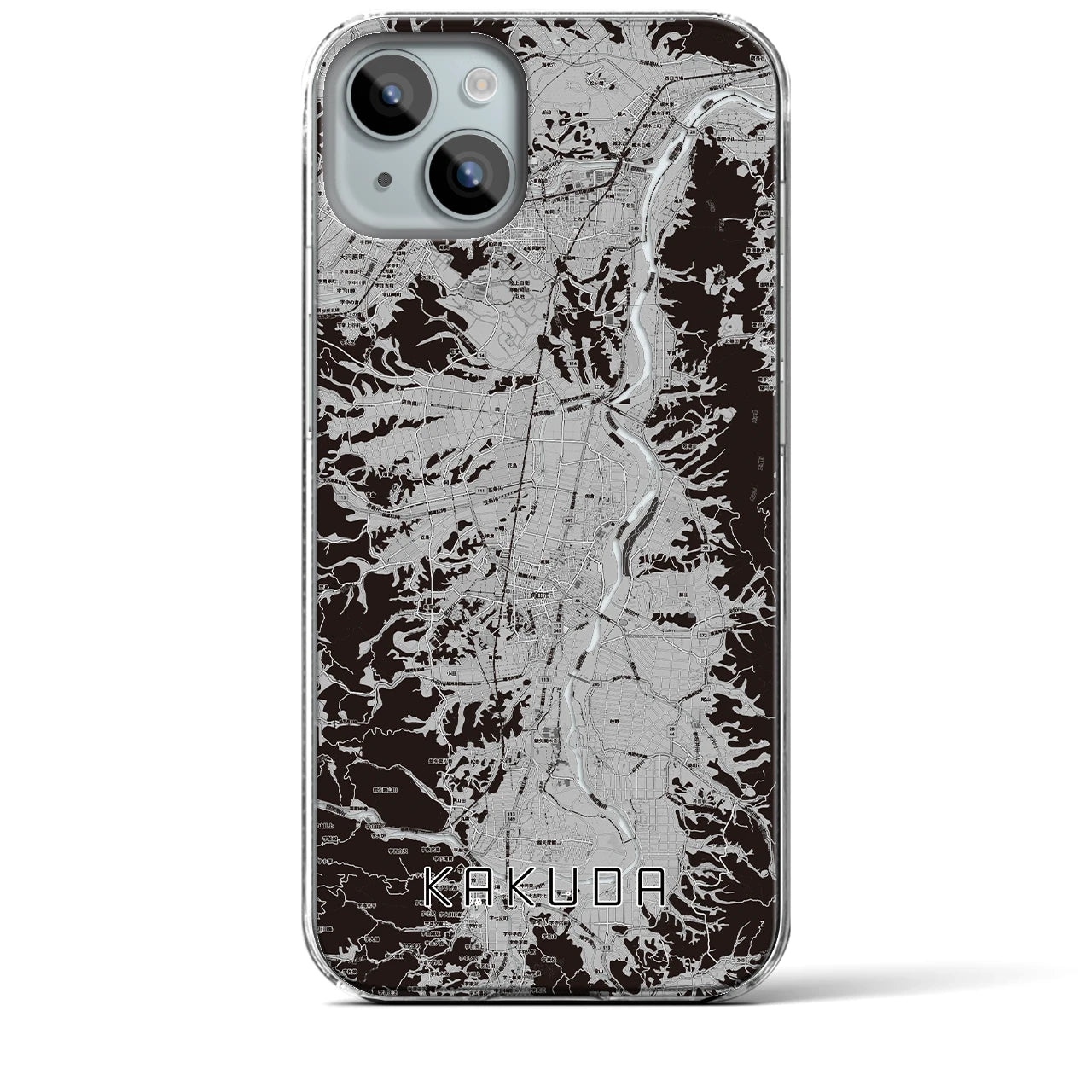 【角田(宮城県)】地図柄iPhoneケース(クリアタイプ)