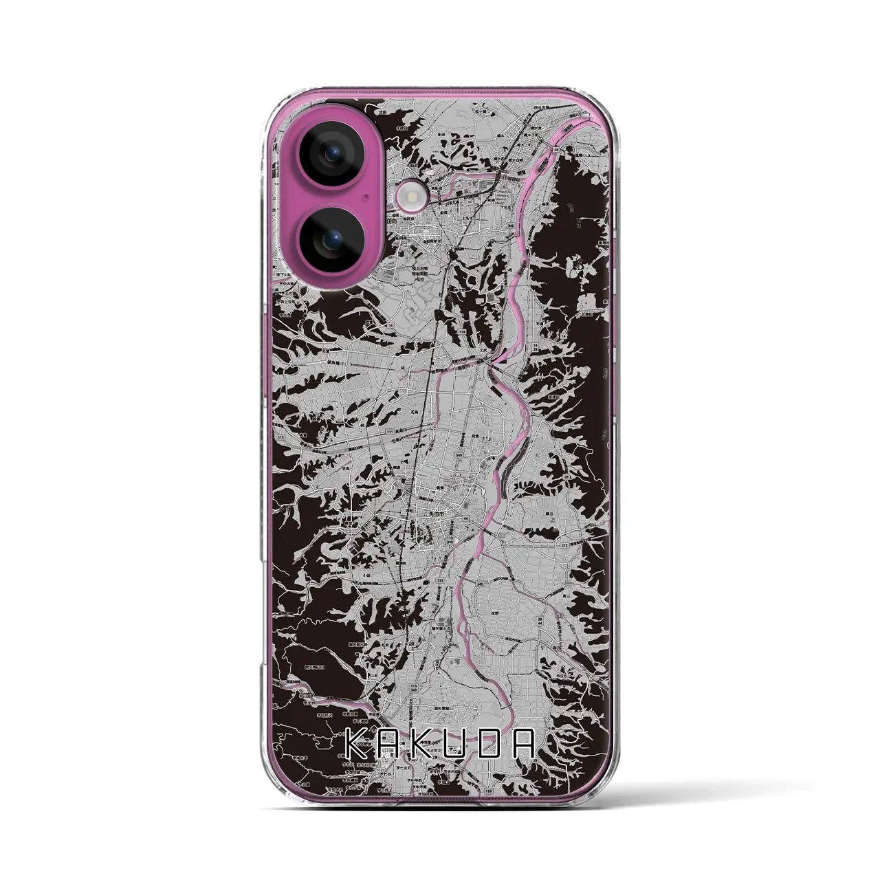 【角田(宮城県)】地図柄iPhoneケース(クリアタイプ)