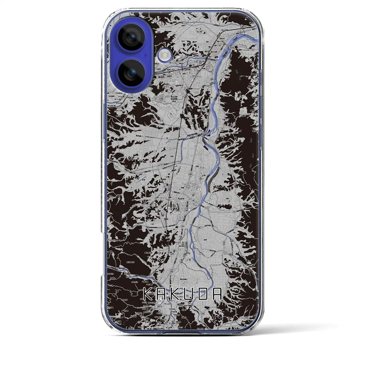 【角田(宮城県)】地図柄iPhoneケース(クリアタイプ)