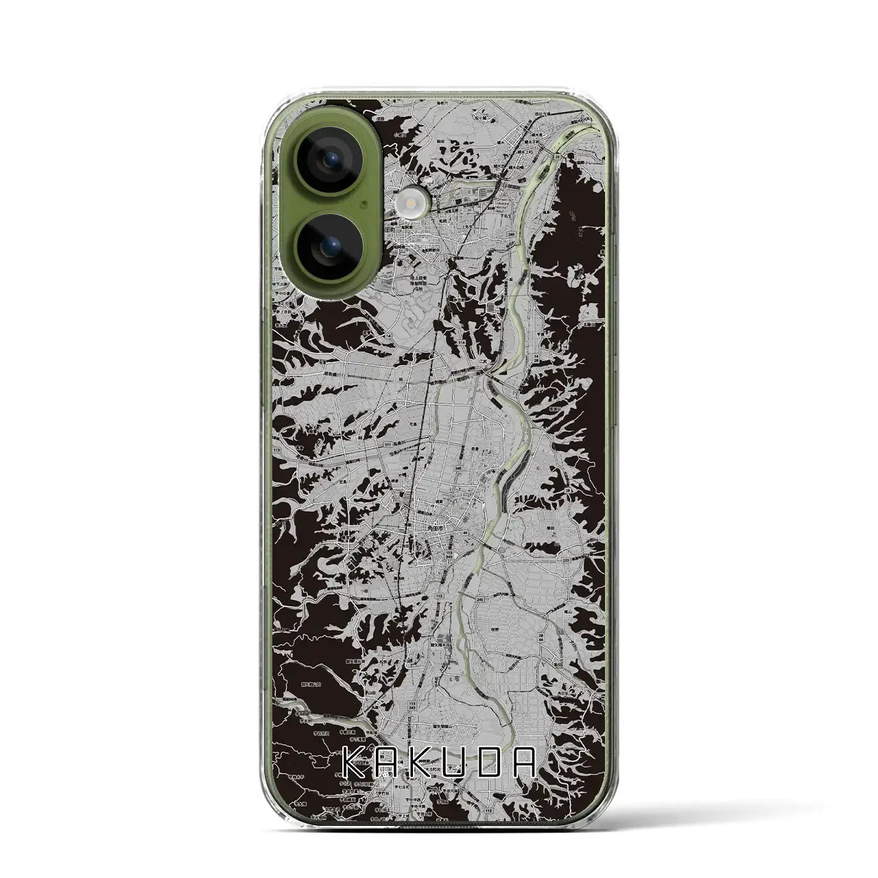 【角田(宮城県)】地図柄iPhoneケース(クリアタイプ)