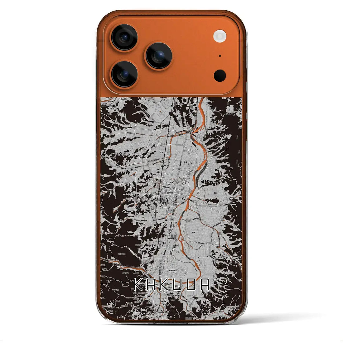 【角田(宮城県)】地図柄iPhoneケース(クリアタイプ)