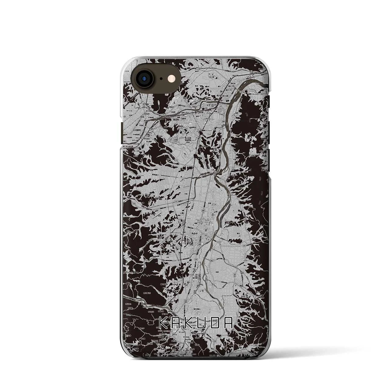 【角田(宮城県)】地図柄iPhoneケース(クリアタイプ)