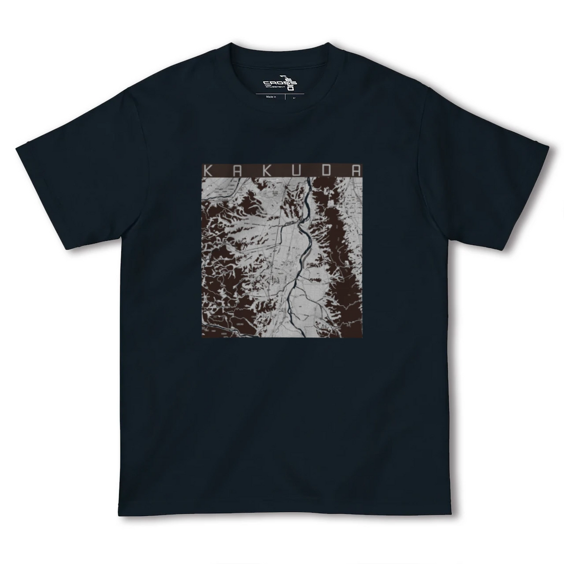 【角田(宮城県)】地図柄ヘビーウェイトTシャツ