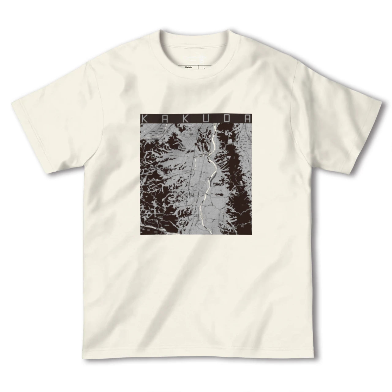 【角田(宮城県)】地図柄ヘビーウェイトTシャツ