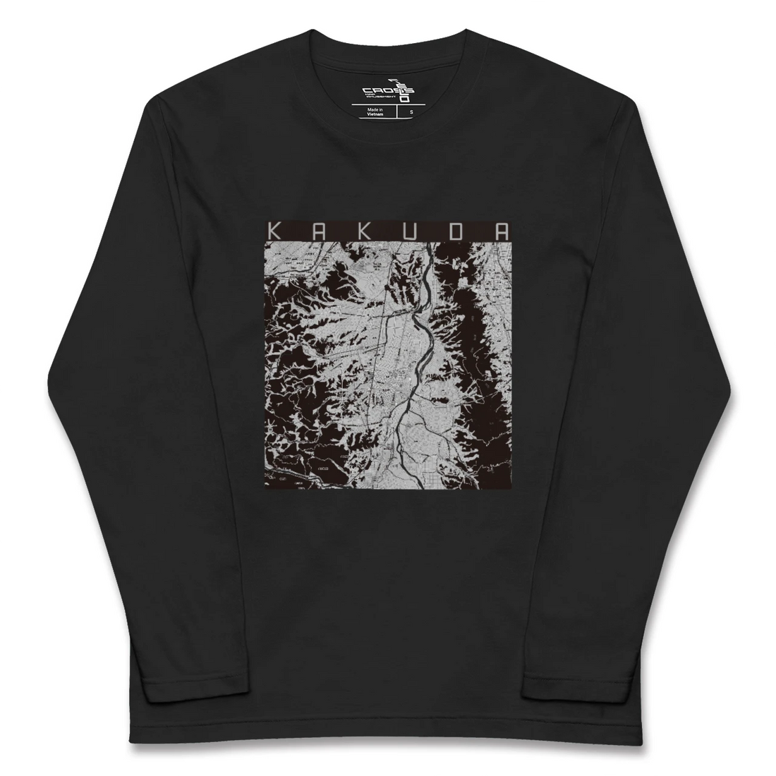 【角田(宮城県)】地図柄ロングスリーブTシャツ