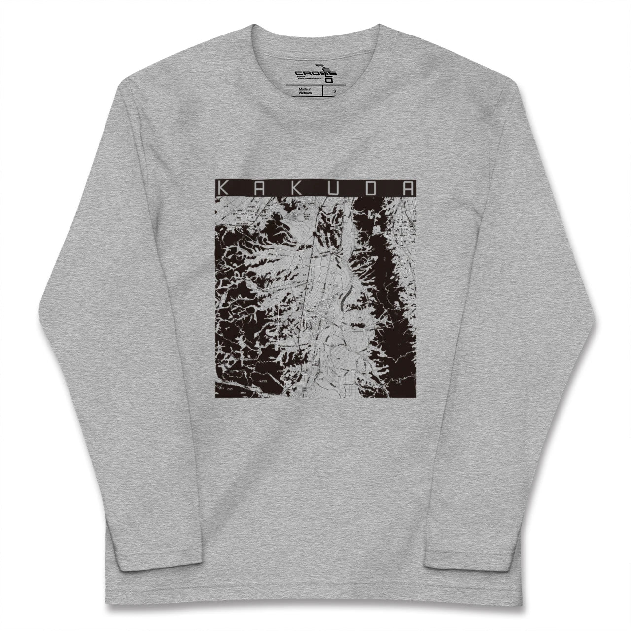 【角田(宮城県)】地図柄ロングスリーブTシャツ
