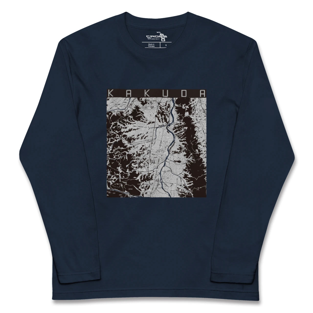 【角田(宮城県)】地図柄ロングスリーブTシャツ
