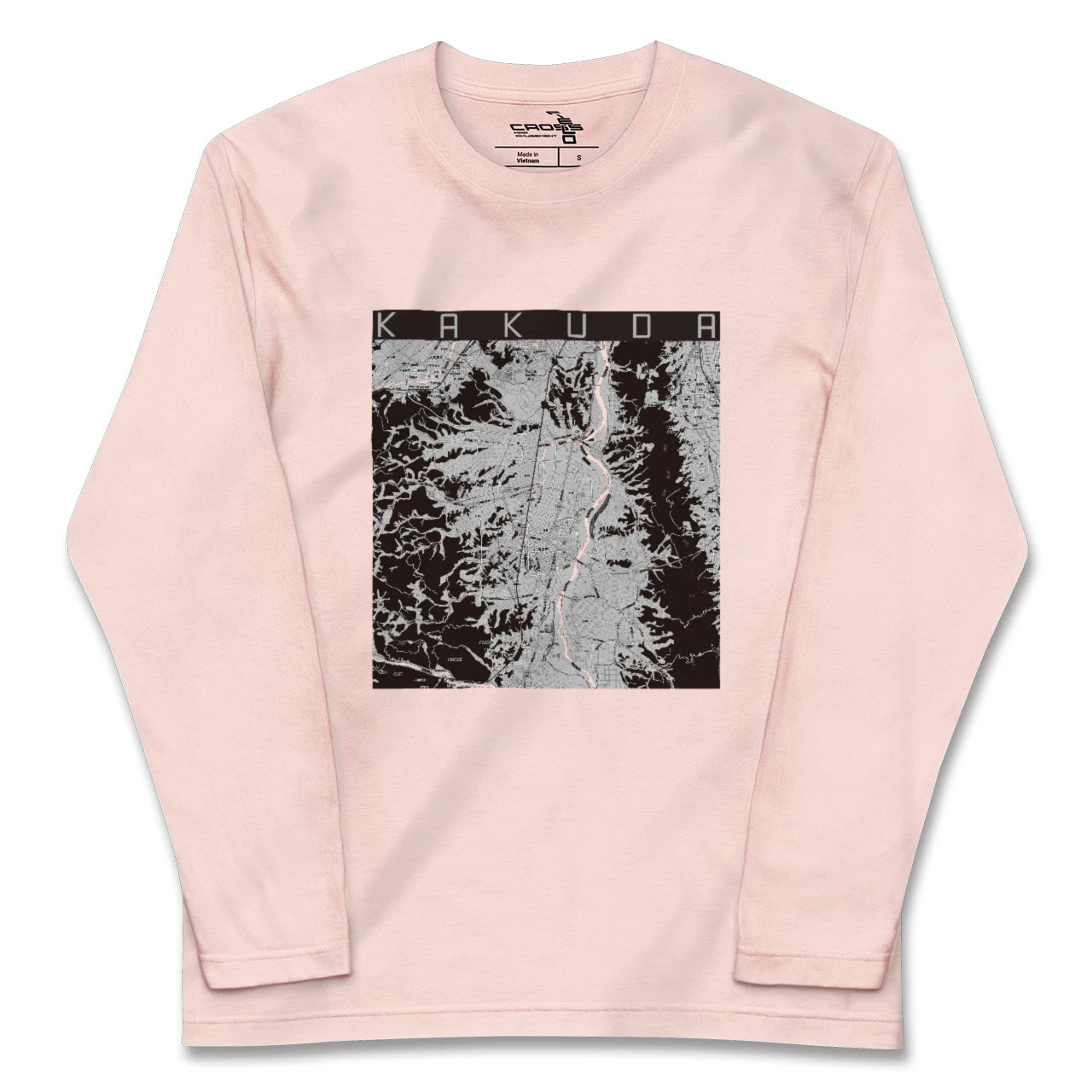 【角田(宮城県)】地図柄ロングスリーブTシャツ