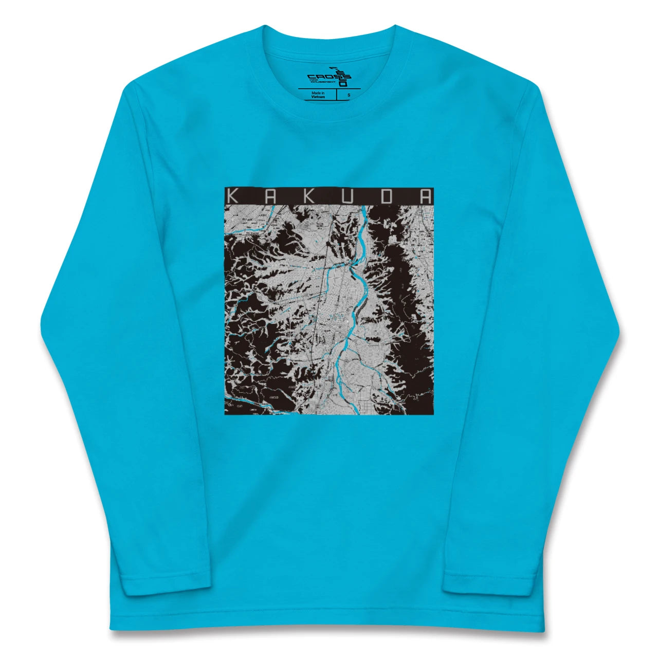 【角田(宮城県)】地図柄ロングスリーブTシャツ
