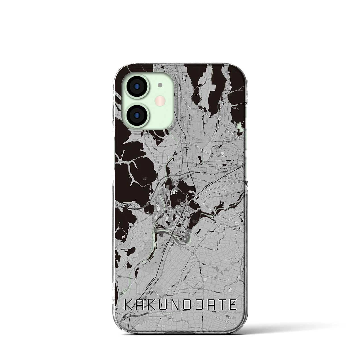 【角館(秋田県)】地図柄iPhoneケース(クリアタイプ)