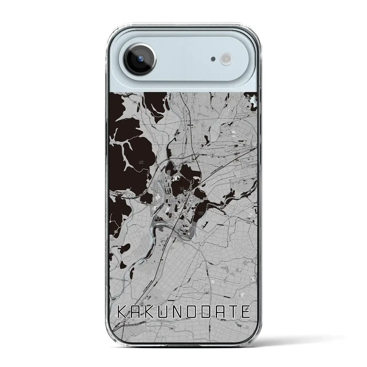 【角館(秋田県)】地図柄iPhoneケース(クリアタイプ)