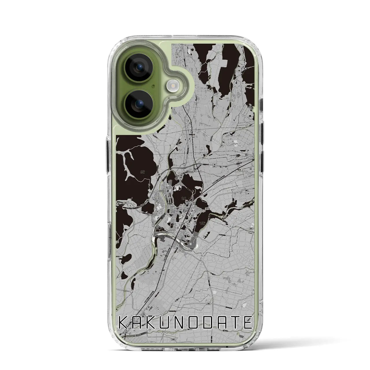 【角館(秋田県)】地図柄iPhoneケース(MagSafeタイプ)