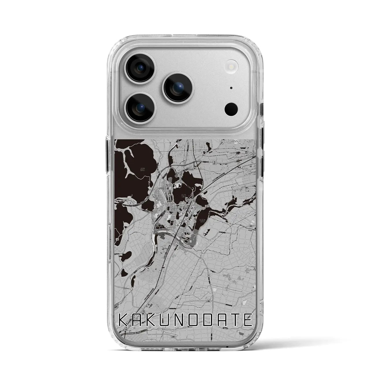 【角館(秋田県)】地図柄iPhoneケース(MagSafeタイプ)