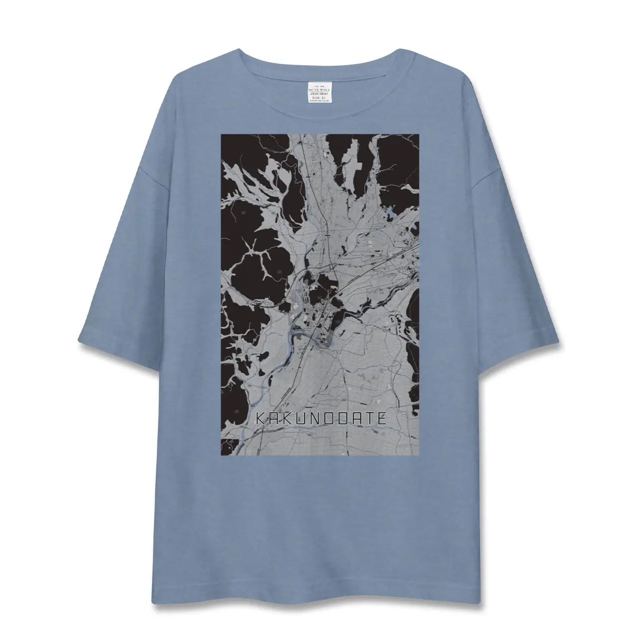 【角館(秋田県)】地図柄ビッグシルエットTシャツ
