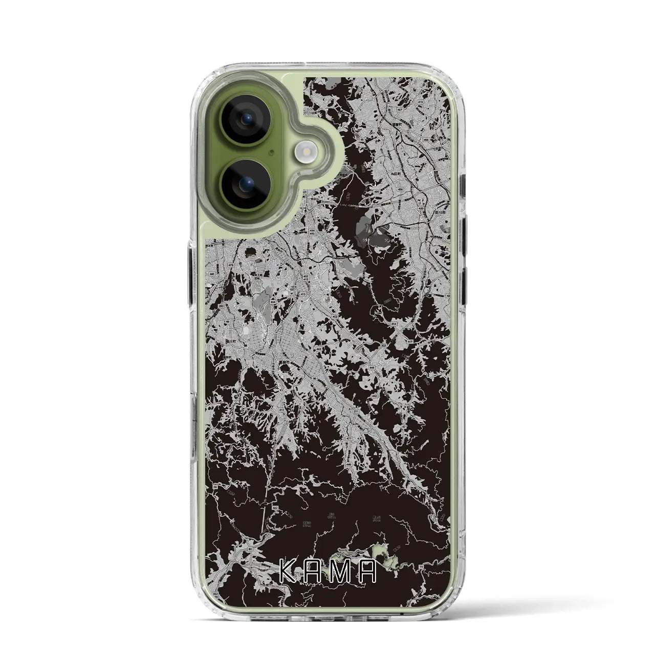 【嘉麻(福岡県)】地図柄iPhoneケース(MagSafeタイプ)