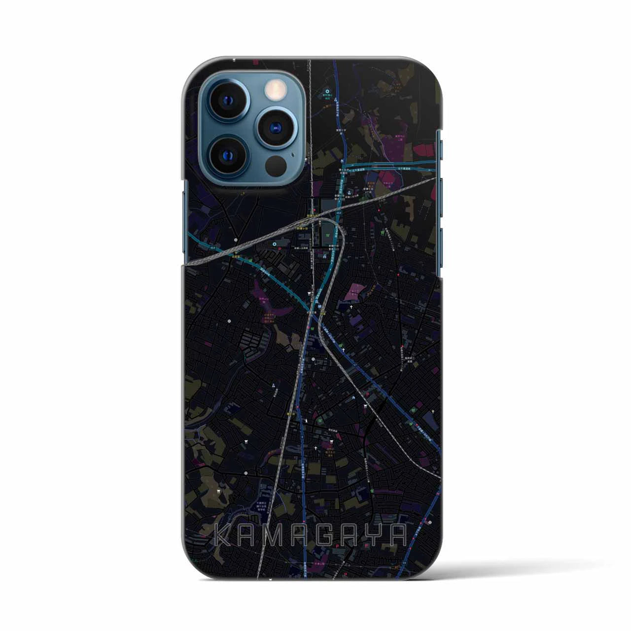 【鎌ケ谷(千葉県)】地図柄iPhoneケース(バックカバータイプ)