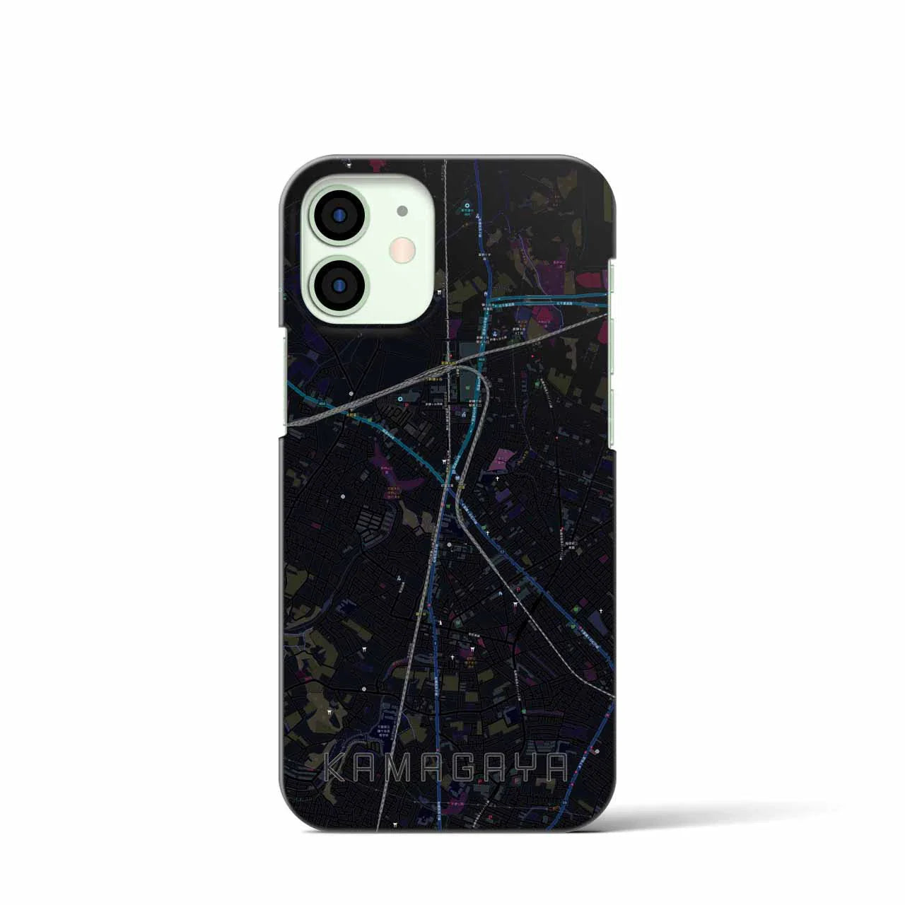 【鎌ケ谷(千葉県)】地図柄iPhoneケース(バックカバータイプ)