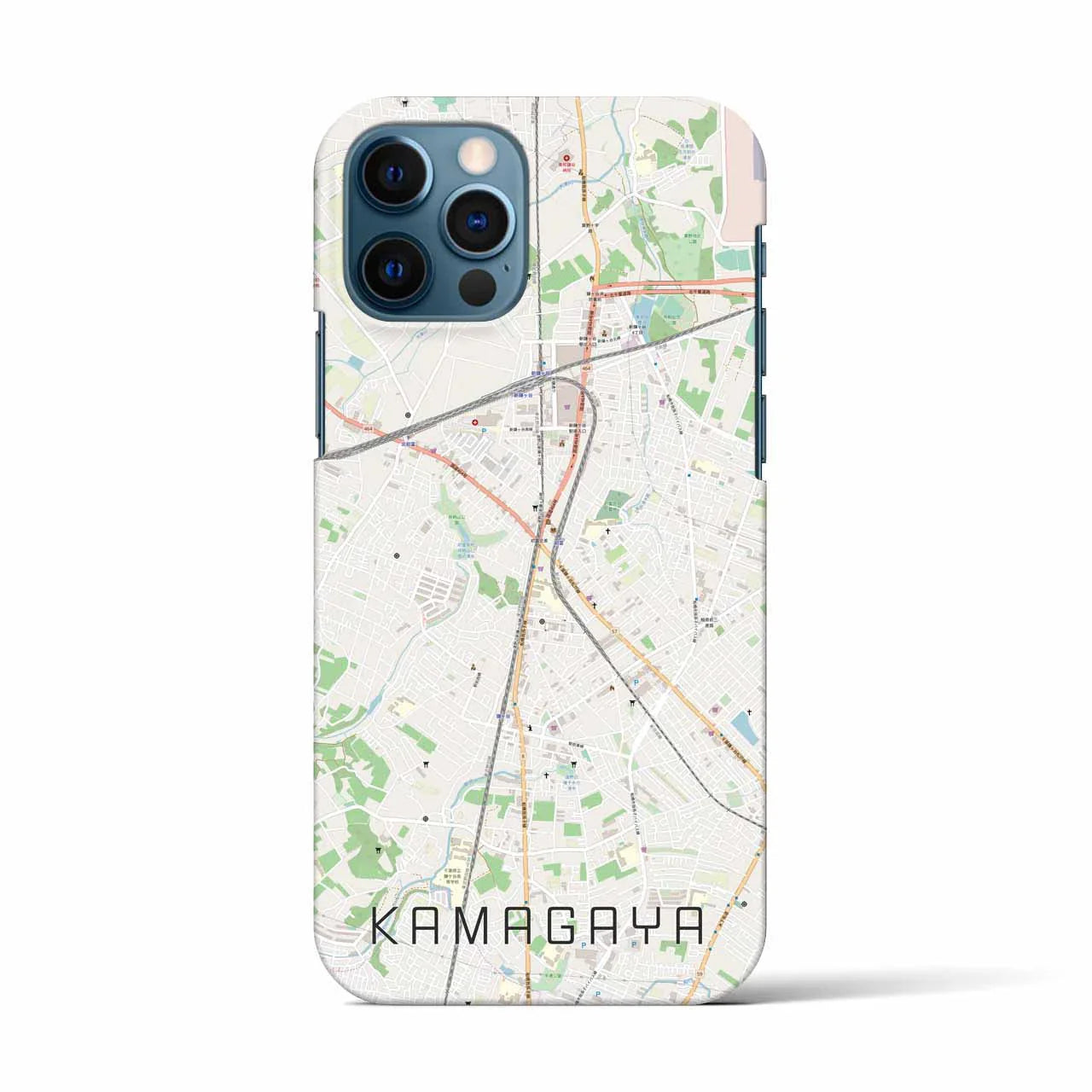 【鎌ケ谷(千葉県)】地図柄iPhoneケース(バックカバータイプ)