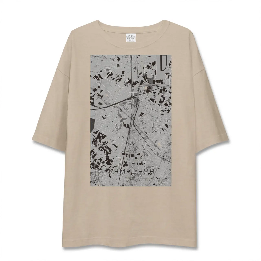 【鎌ケ谷(千葉県)】地図柄ビッグシルエットTシャツ