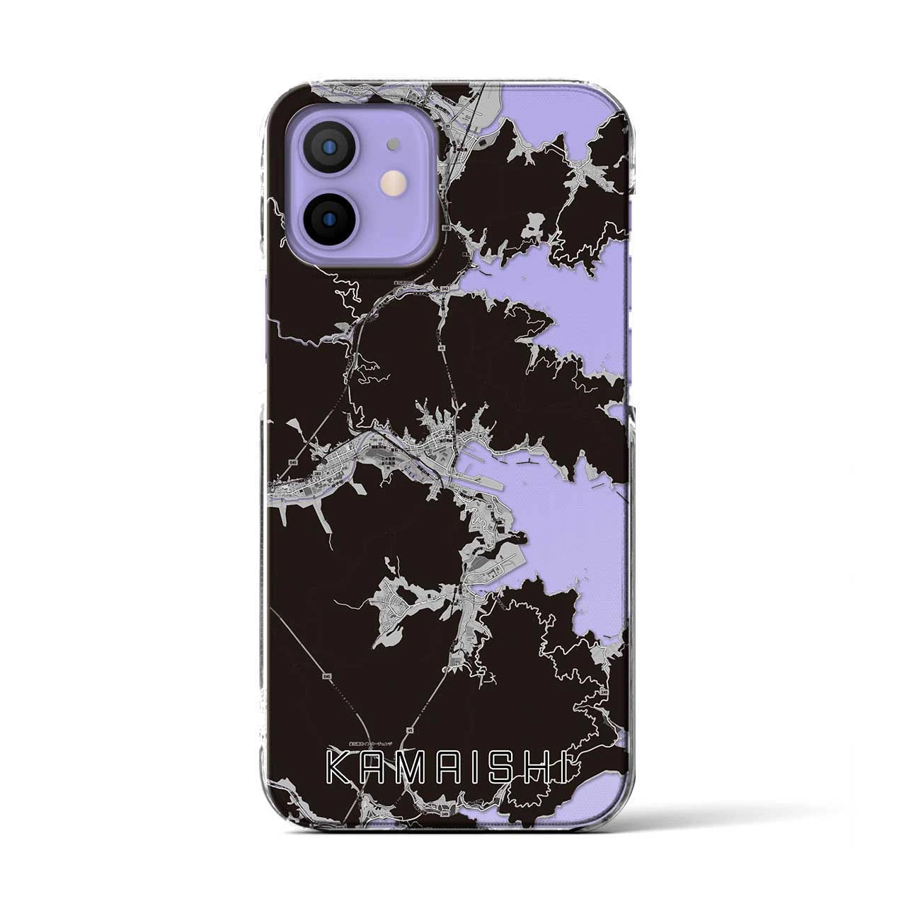 【釜石(岩手県)】地図柄iPhoneケース(クリアタイプ)