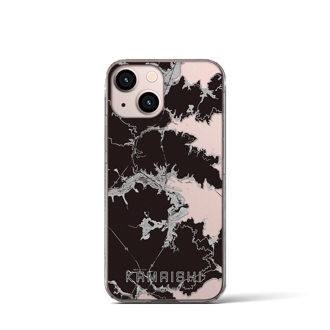 【釜石(岩手県)】地図柄iPhoneケース(クリアタイプ)