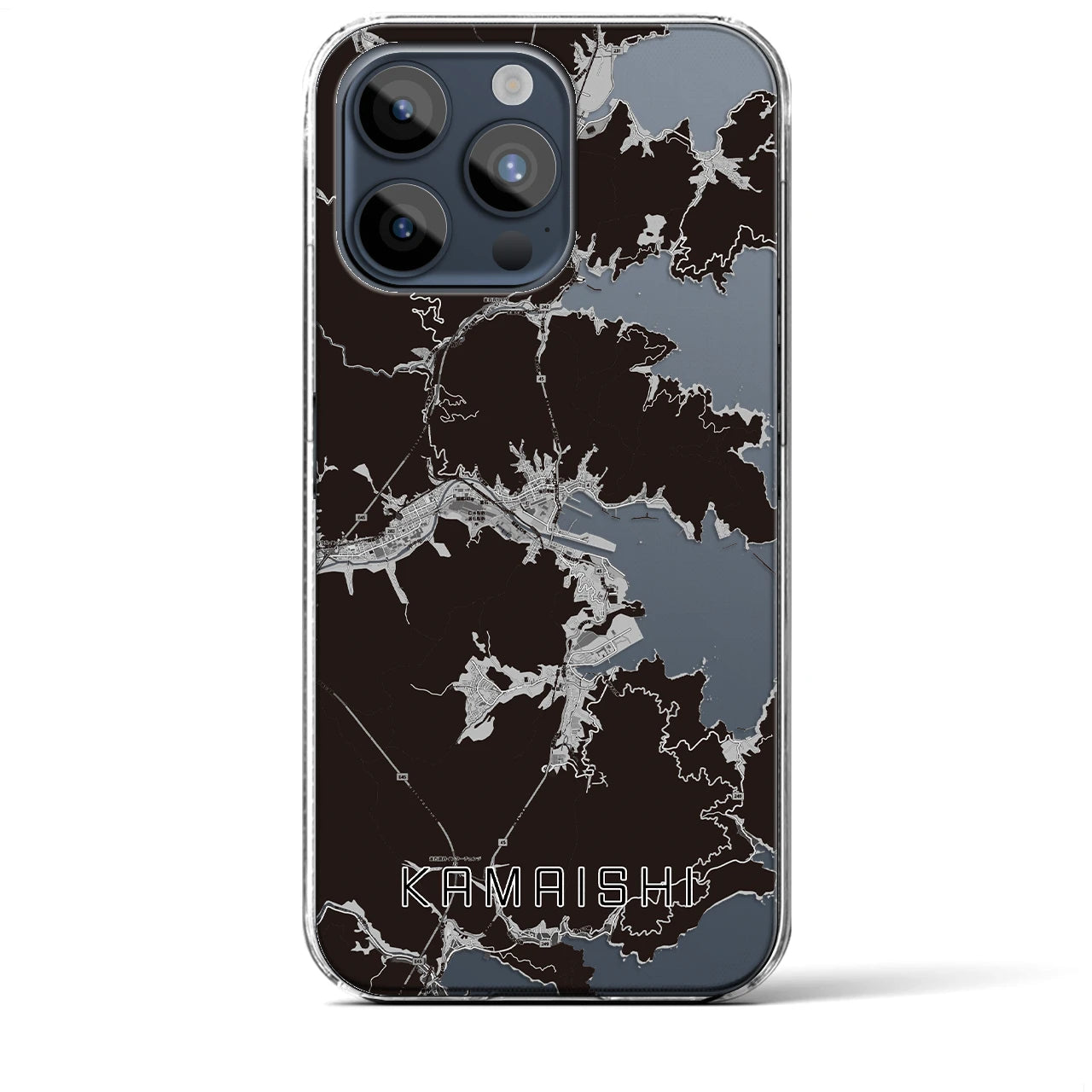 【釜石(岩手県)】地図柄iPhoneケース(クリアタイプ)