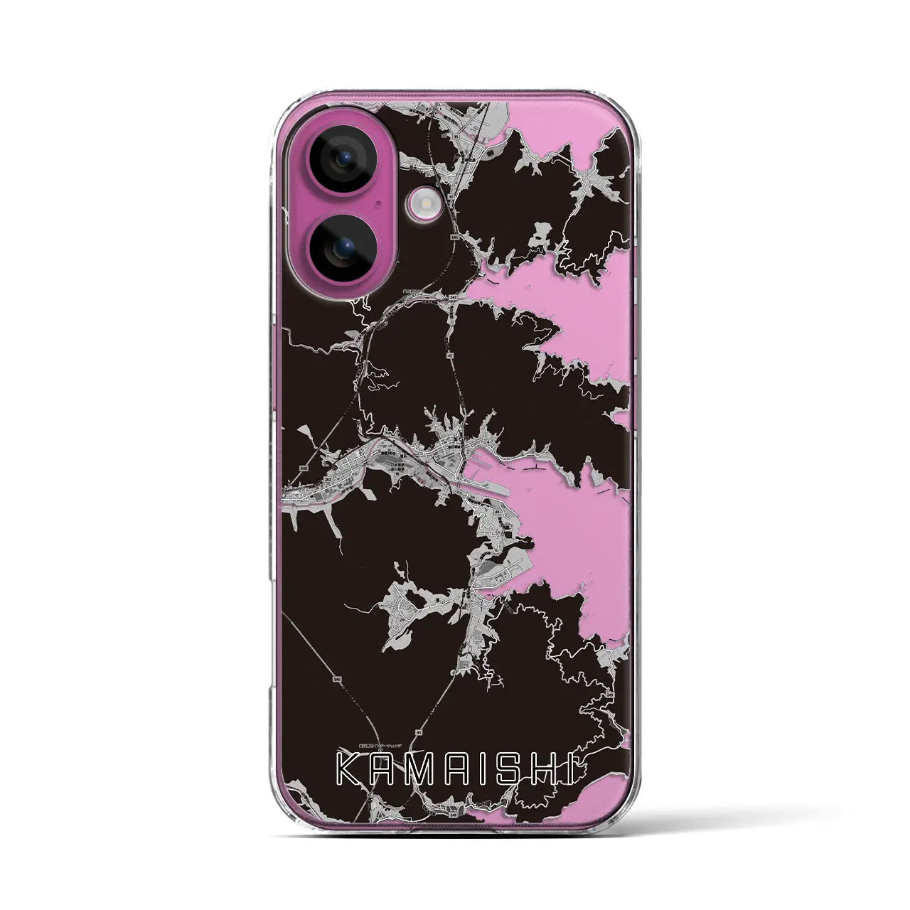 【釜石(岩手県)】地図柄iPhoneケース(クリアタイプ)