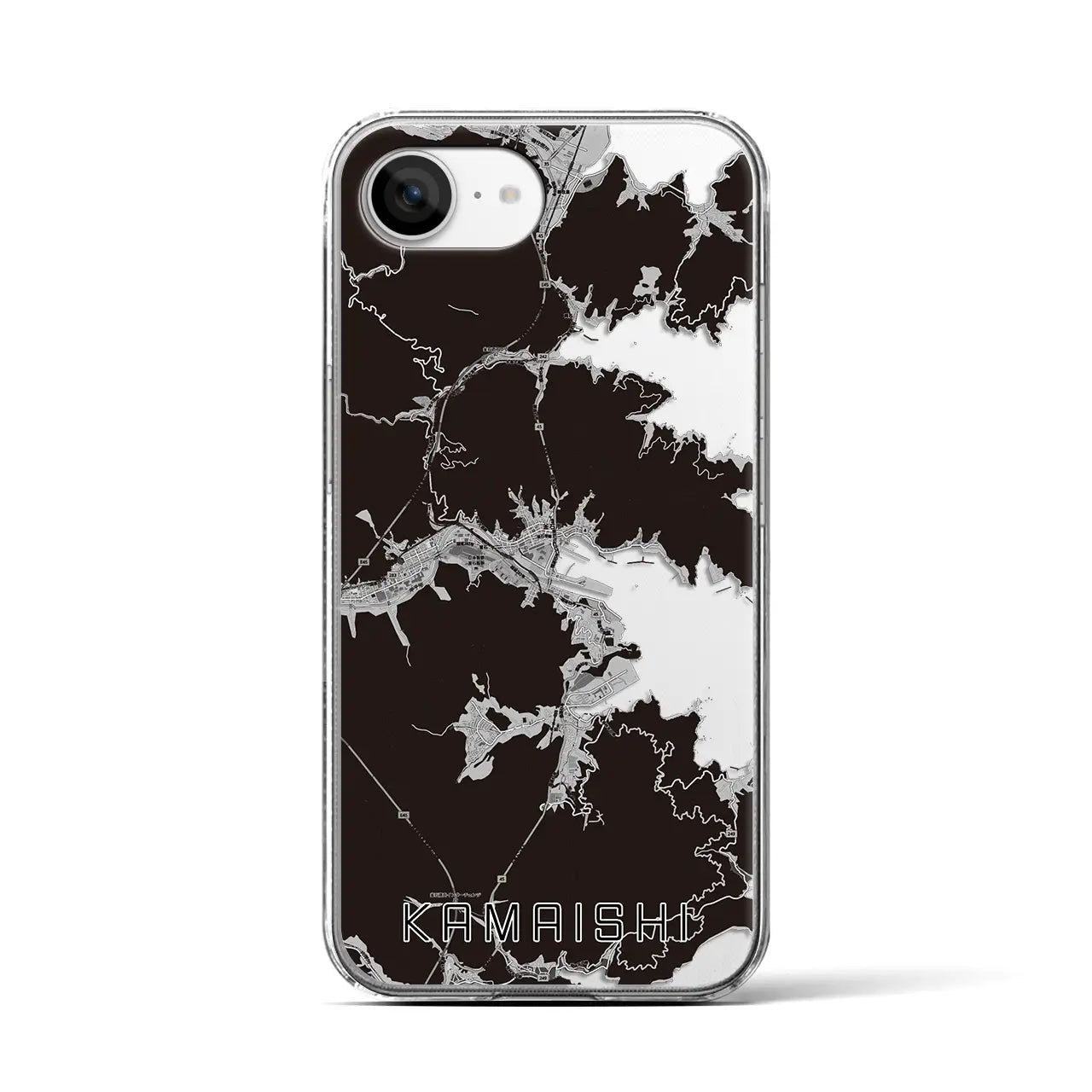 【釜石(岩手県)】地図柄iPhoneケース(クリアタイプ)