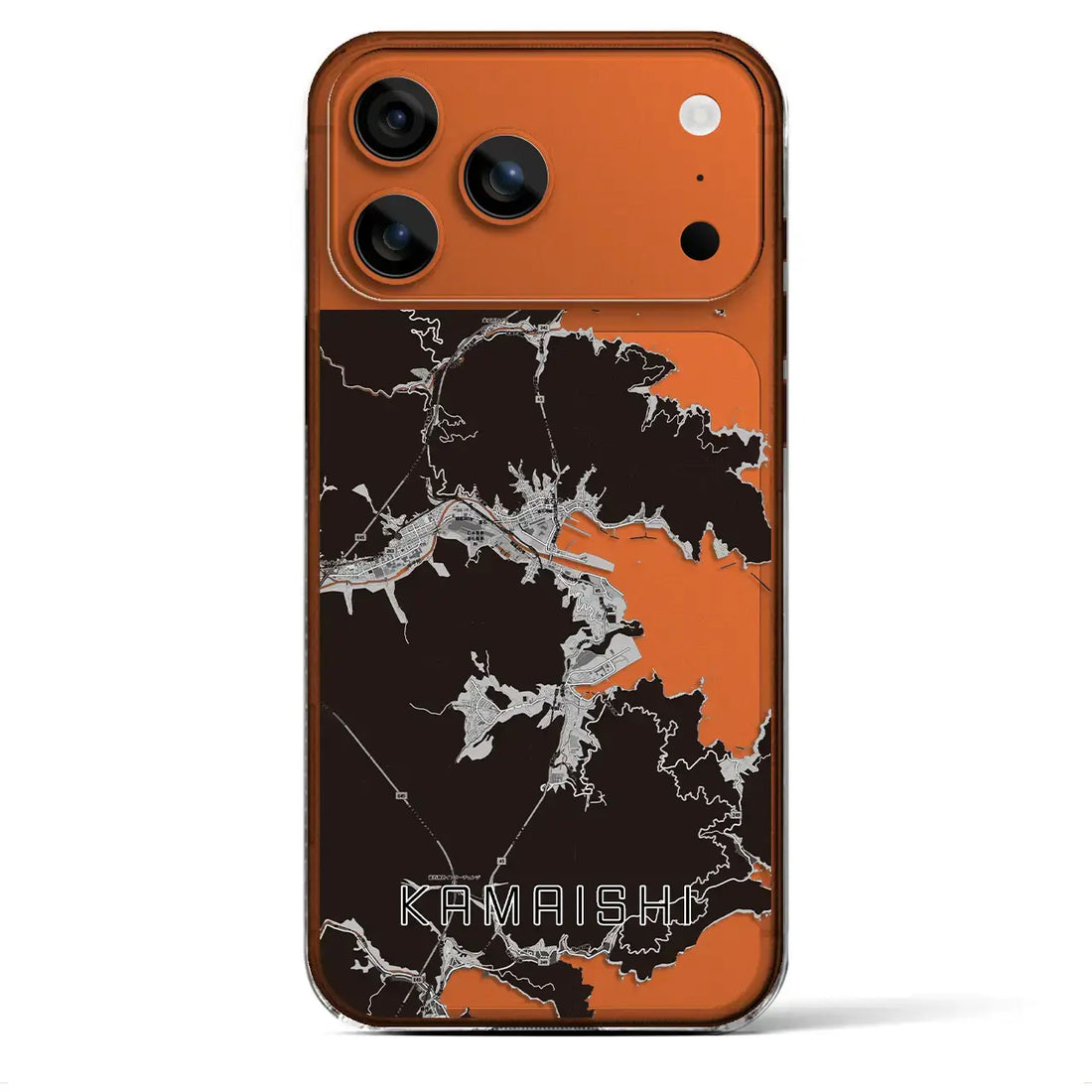 【釜石(岩手県)】地図柄iPhoneケース(クリアタイプ)