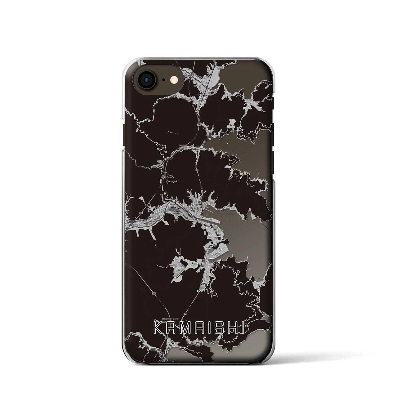 【釜石(岩手県)】地図柄iPhoneケース(クリアタイプ)