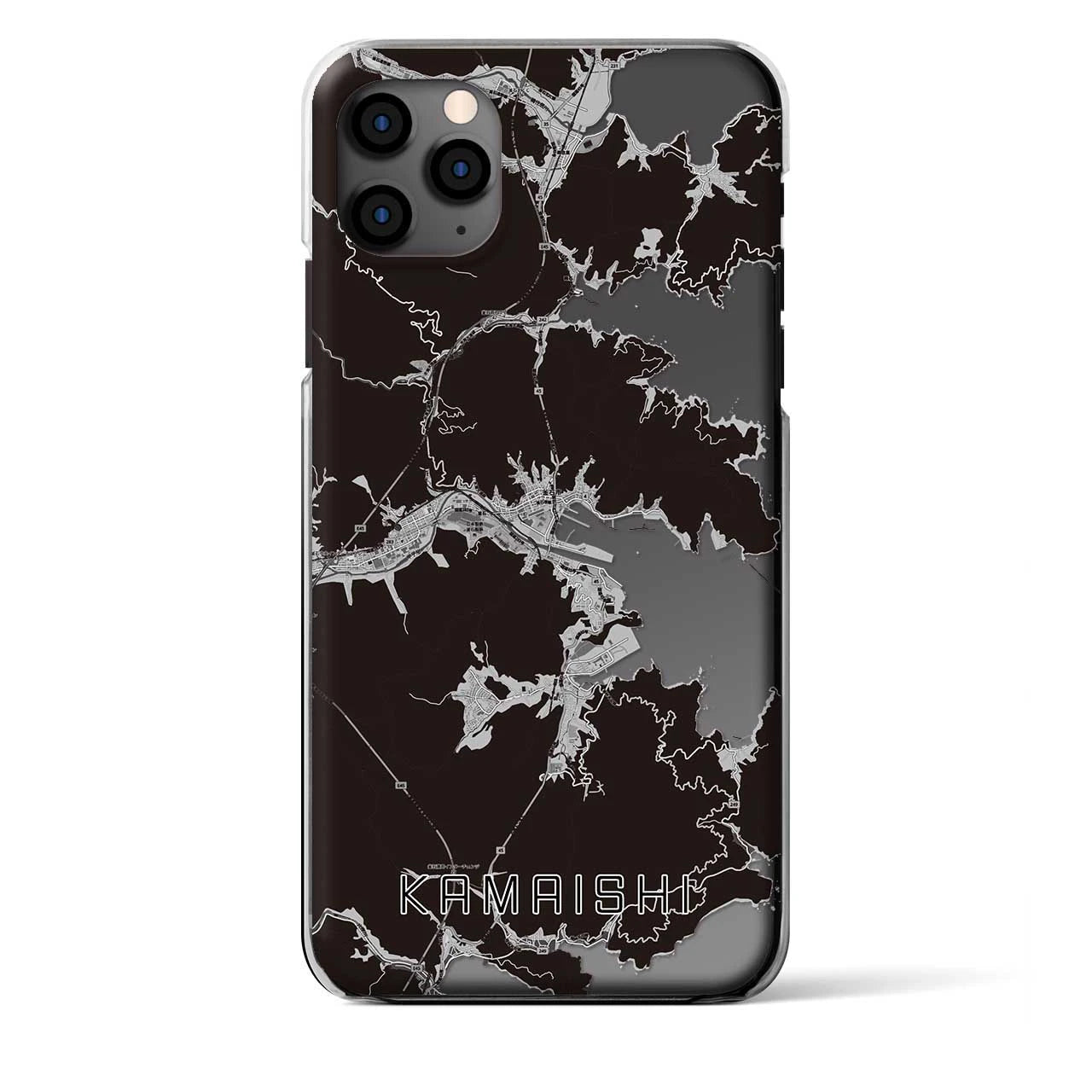 【釜石(岩手県)】地図柄iPhoneケース(クリアタイプ)