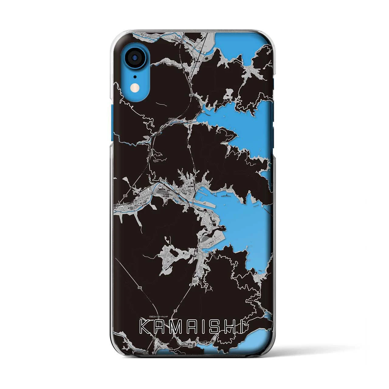 【釜石(岩手県)】地図柄iPhoneケース(クリアタイプ)