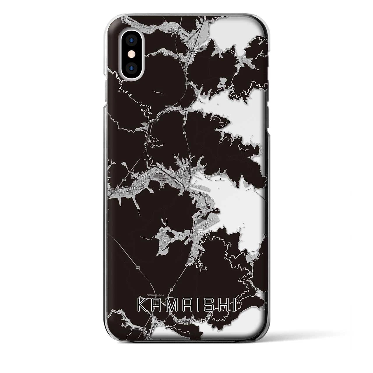【釜石(岩手県)】地図柄iPhoneケース(クリアタイプ)
