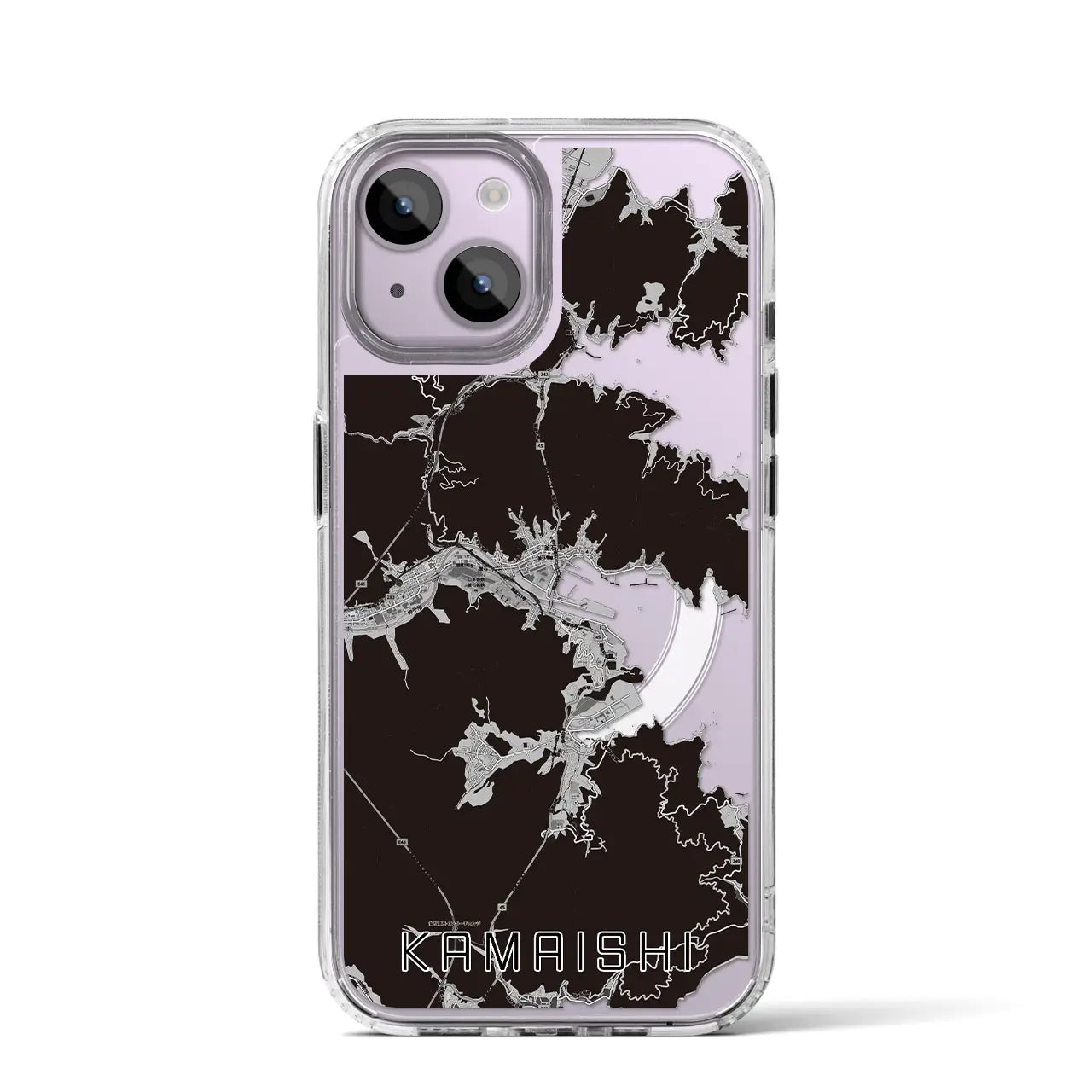 【釜石(岩手県)】地図柄iPhoneケース(MagSafeタイプ)