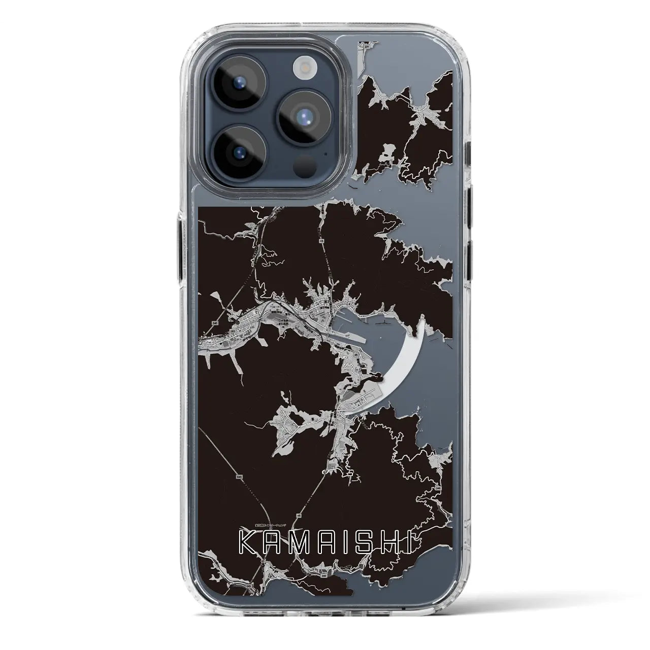 【釜石(岩手県)】地図柄iPhoneケース(MagSafeタイプ)